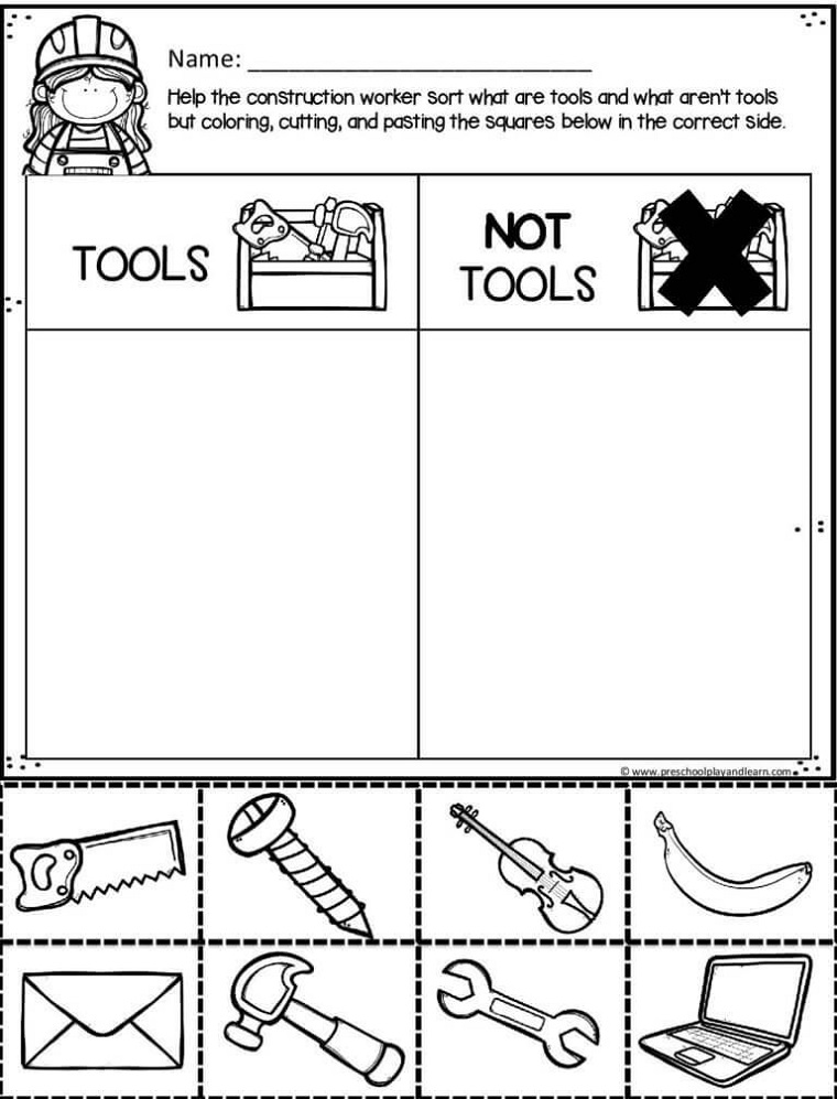 Free Preschool Worksheets Tool