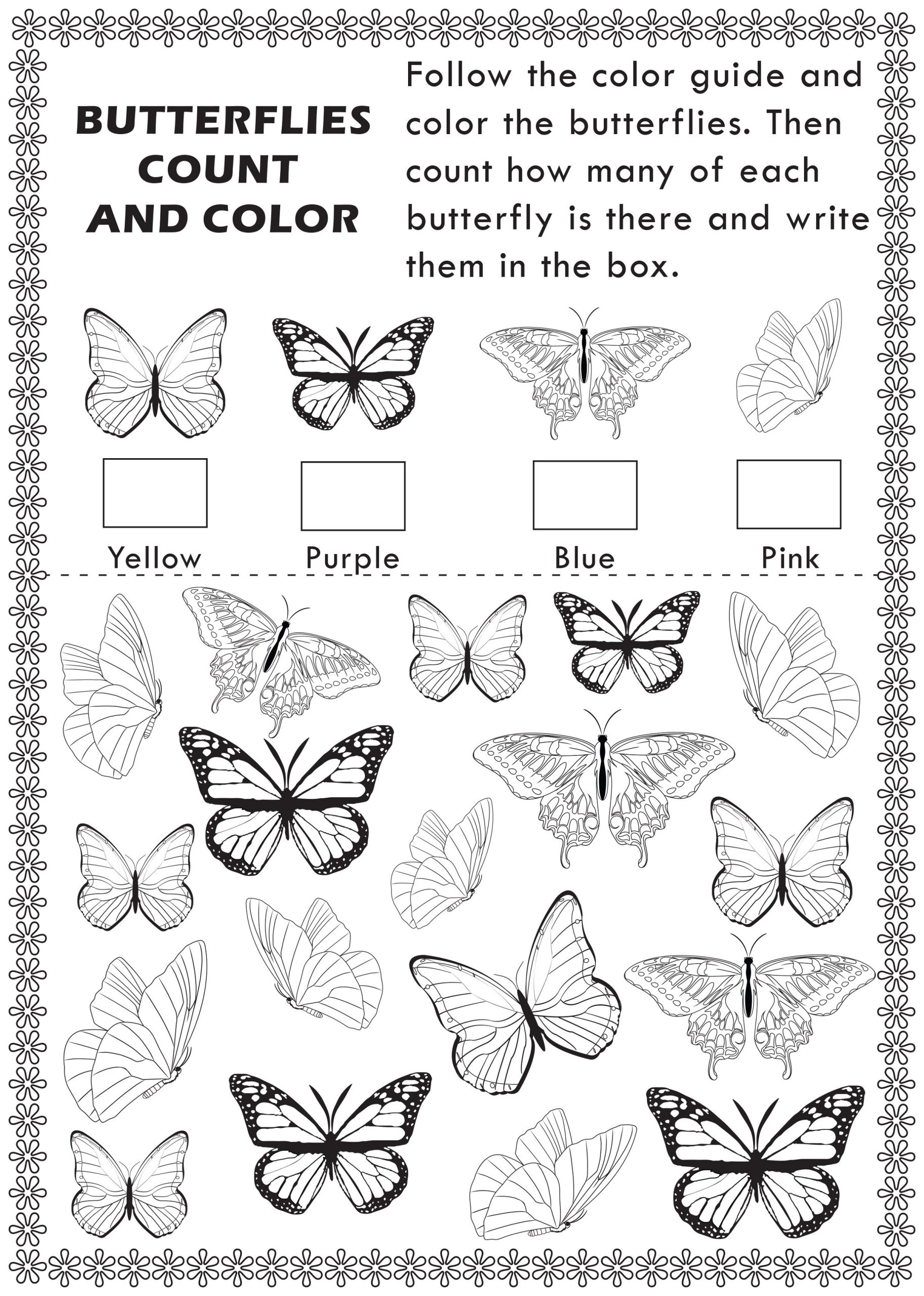 Free Printable Activities Butterfly