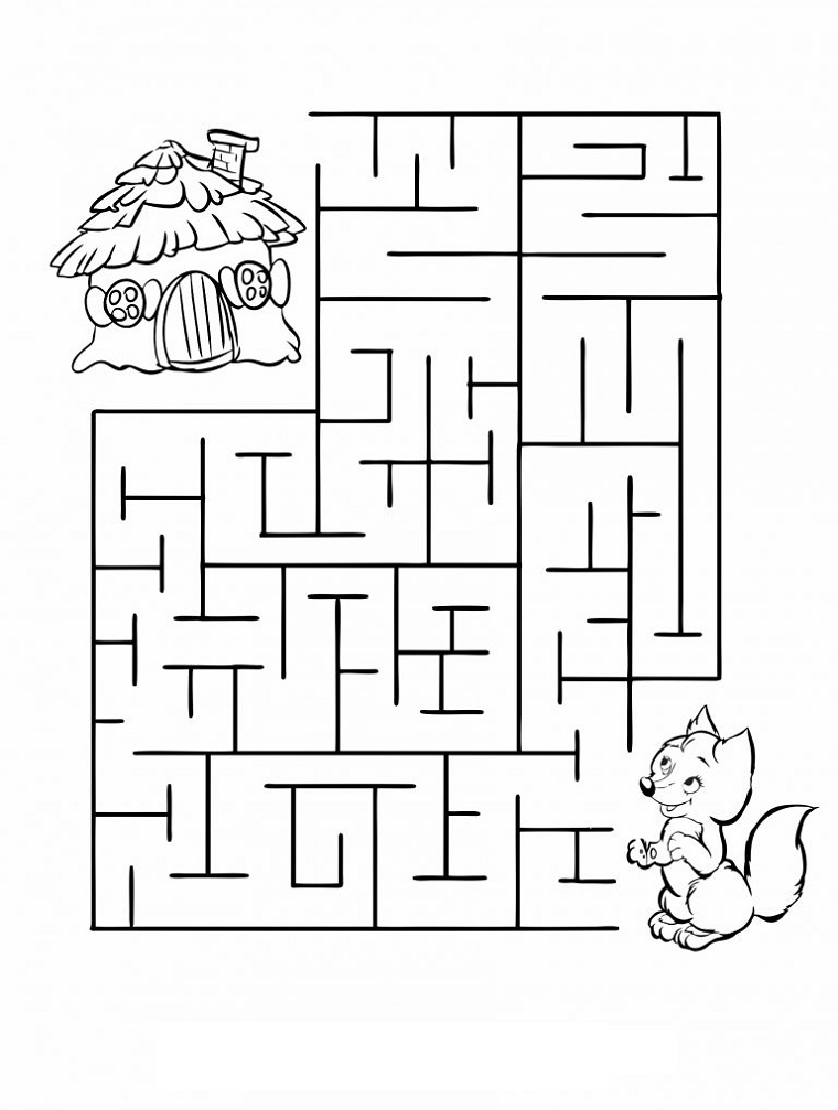 Free Printable Mazes For Preschoolers Fox