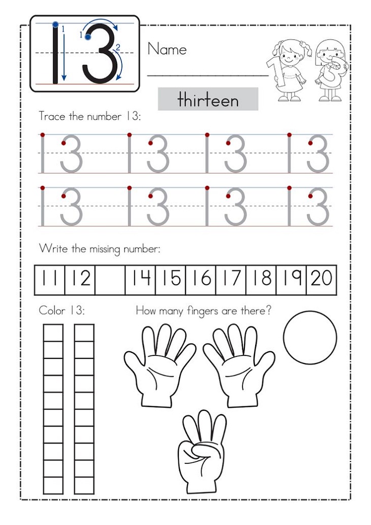Kindergarten Number Worksheets 3