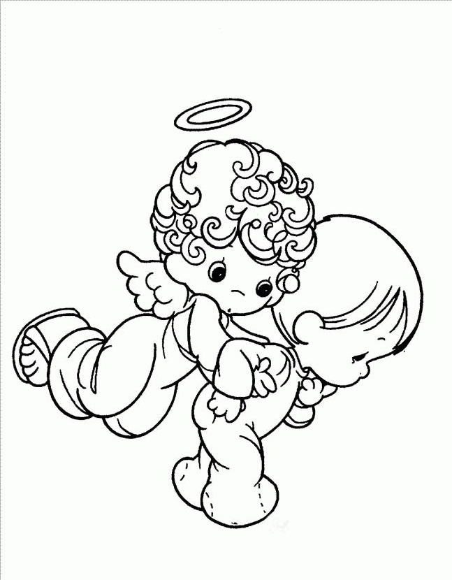 Free Coloring Pages For Preschoolers Angel