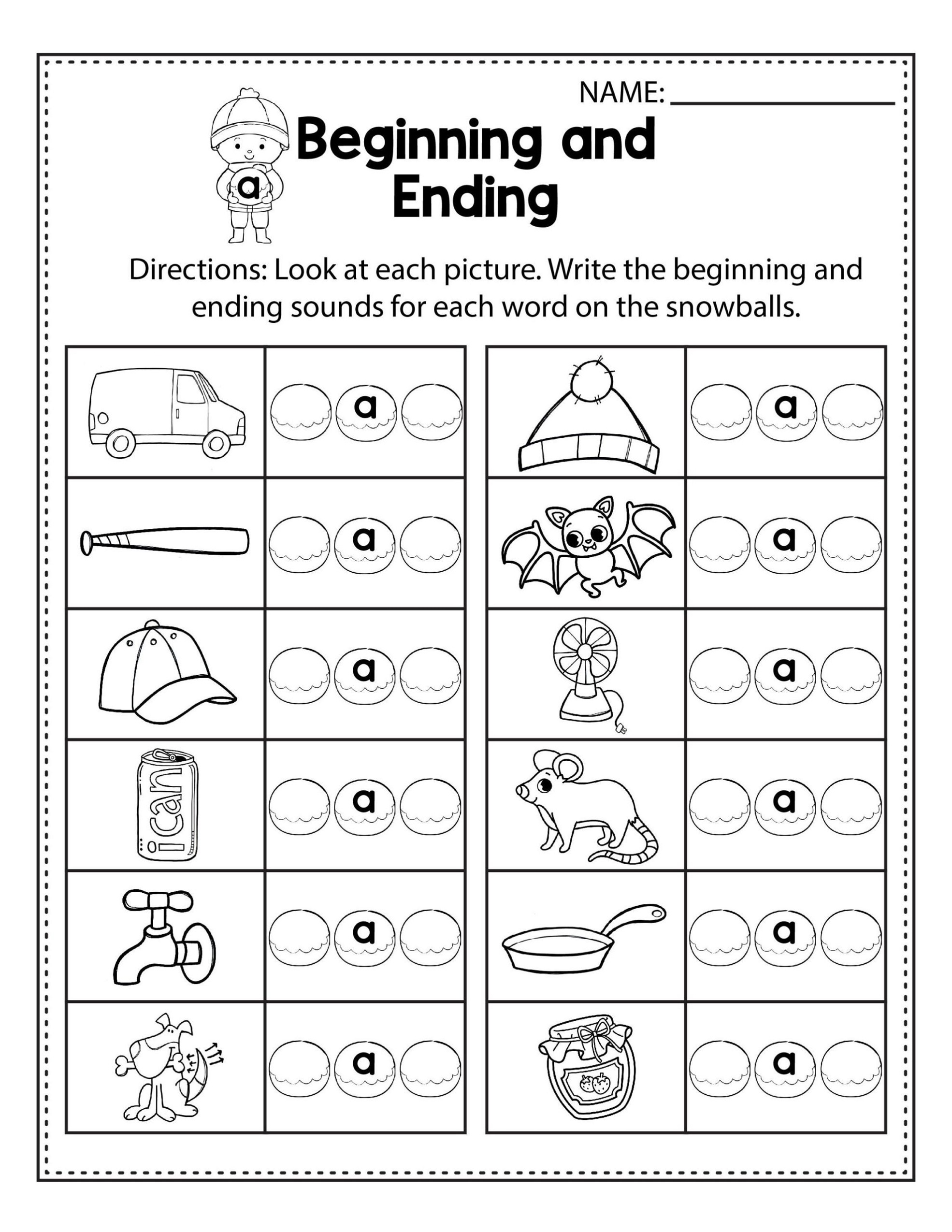 Free Kindergarten Math Worksheets Spelling