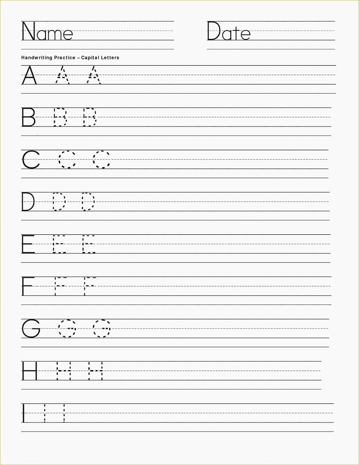 Handwriting Practice Sheets Abc