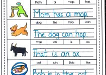 Kindergarten Printable Worksheets Setences