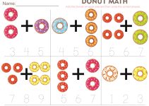 Math Preschool Worksheets Donut