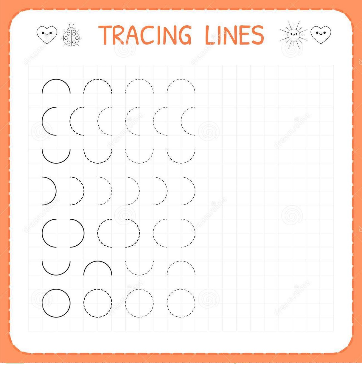Preschool Tracing Worksheets Lines