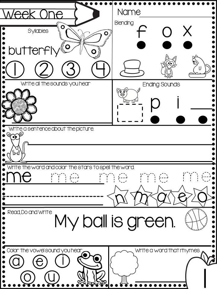 Free Printable Kindergarten Worksheets December Morning