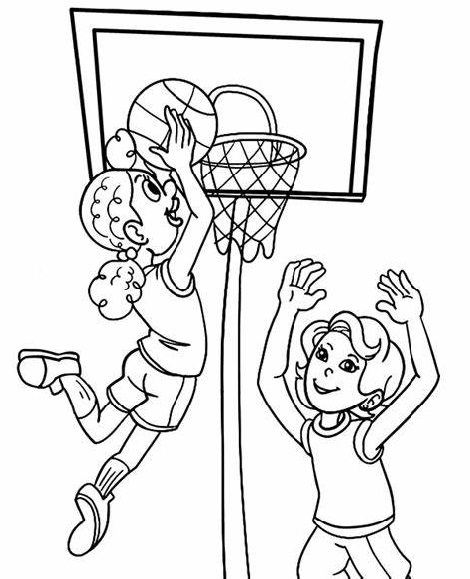 Free Printable Pages Basketball