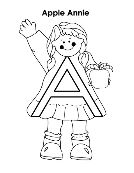 Learning Coloring Pages Apple Annie
