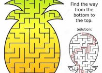 Maze Activity Sheet Pineapple