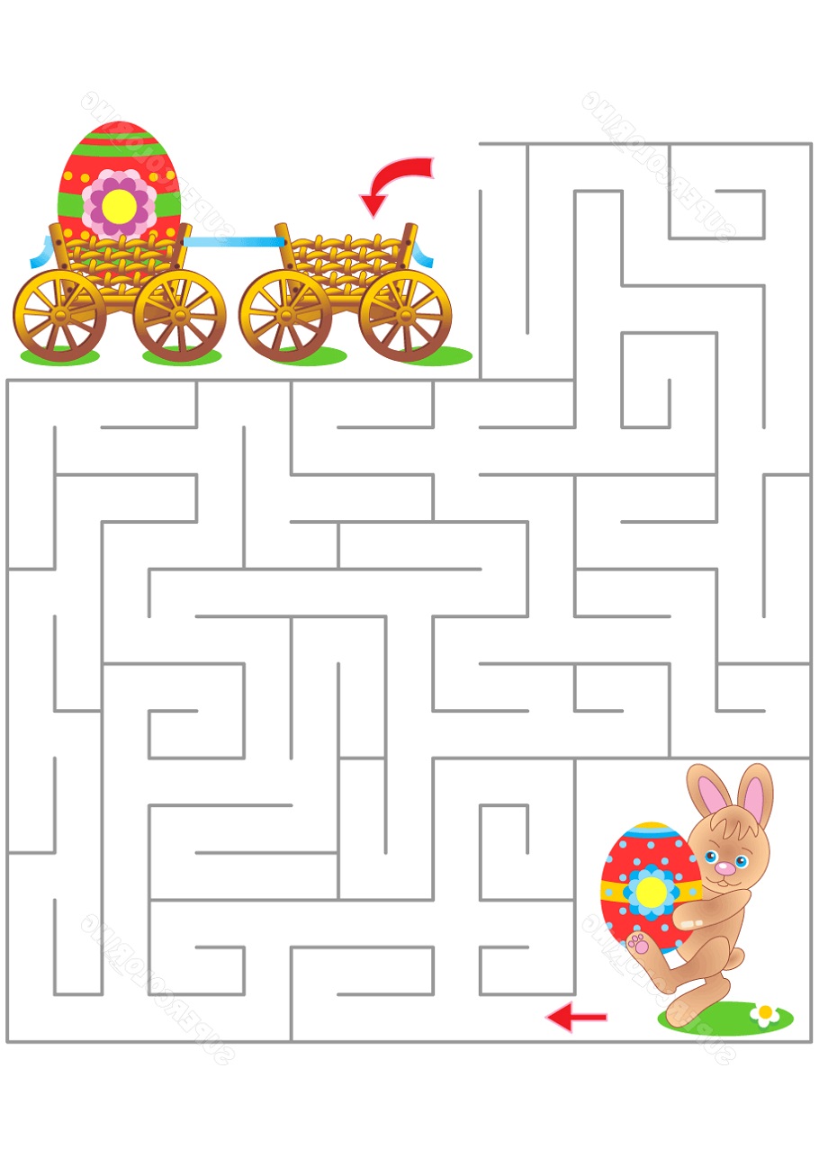Maze Puzzle Printable Easter