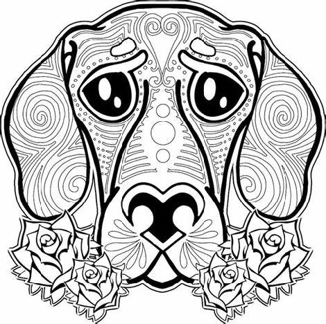 Printable Coloring Sheets For Adults Dog