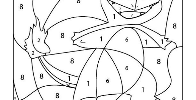 Simple Color By Number Pokemon