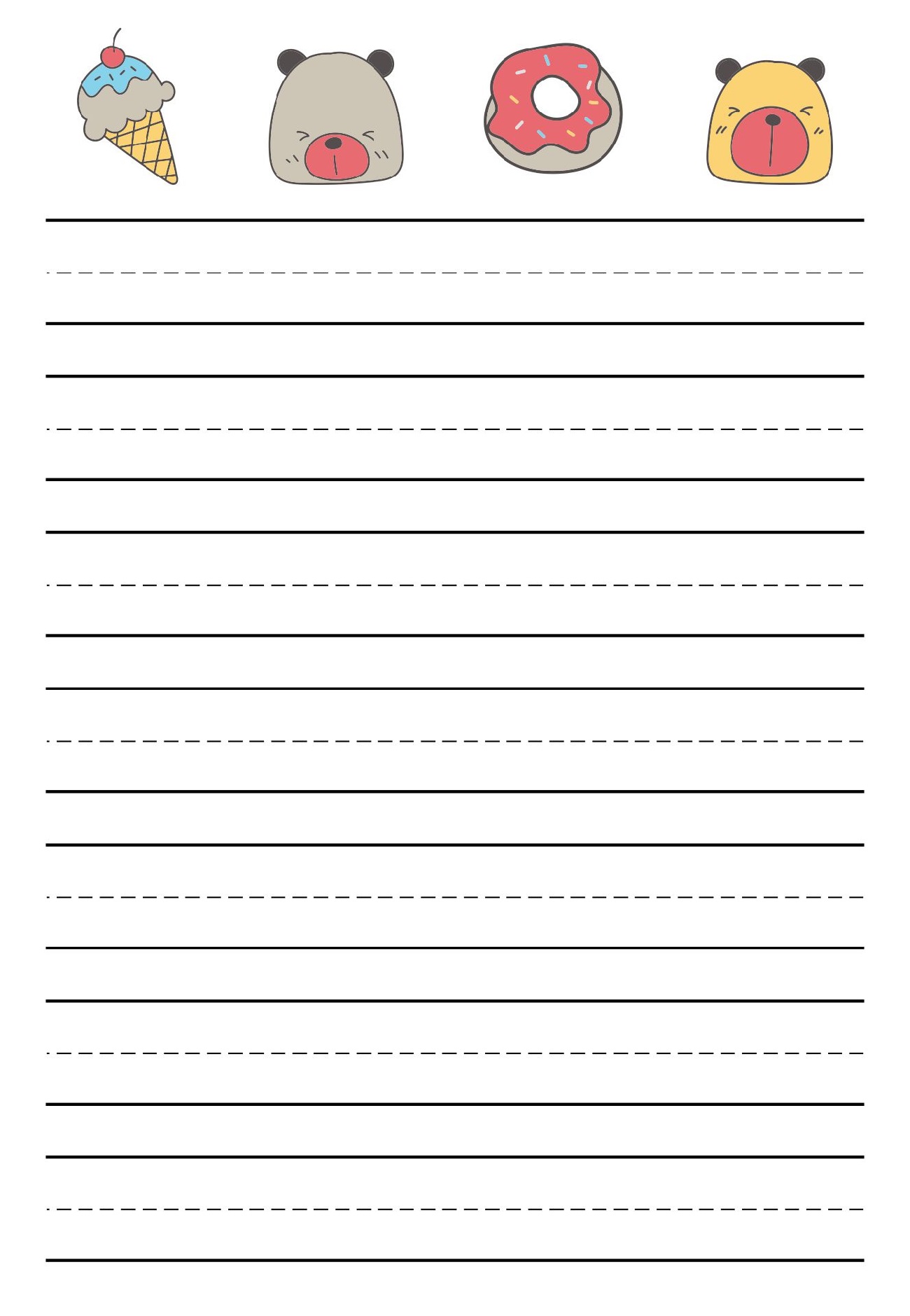 Writing Paper Printable Primary