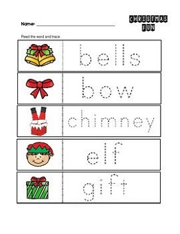 Preschool Worksheets Christmas