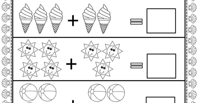 Kindergarten Math Worksheets Summer