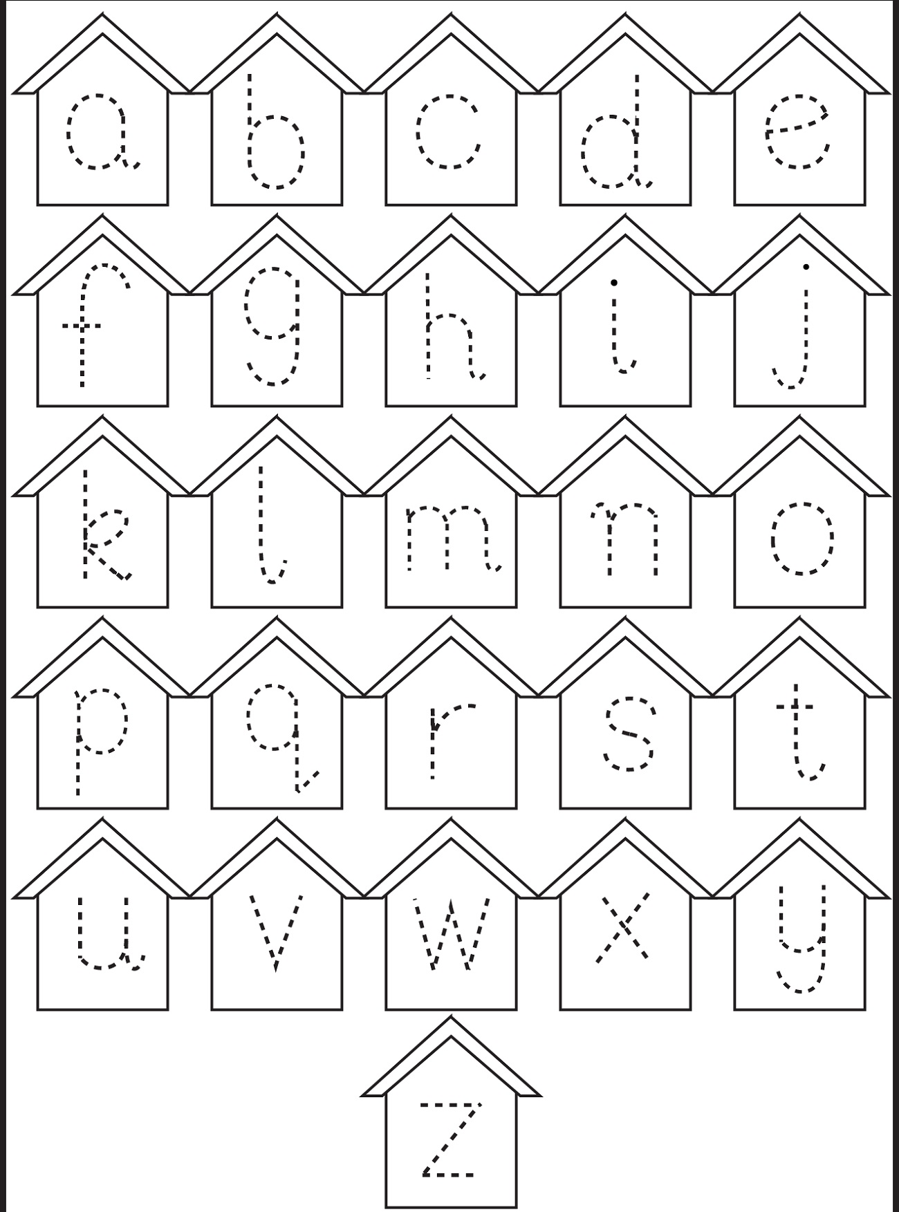 Letter Tracing Worksheets Small