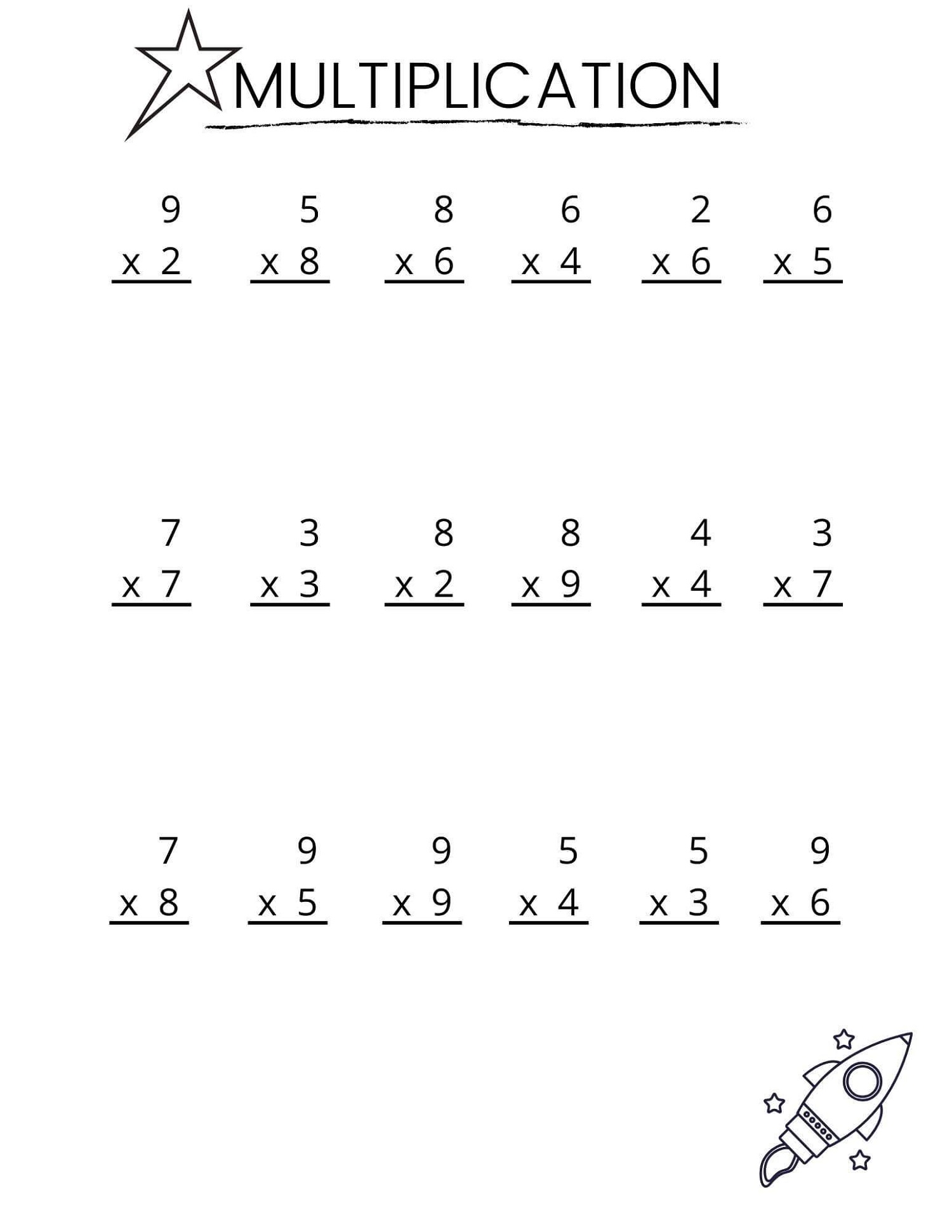 Multiplication Table Worksheet Coloring