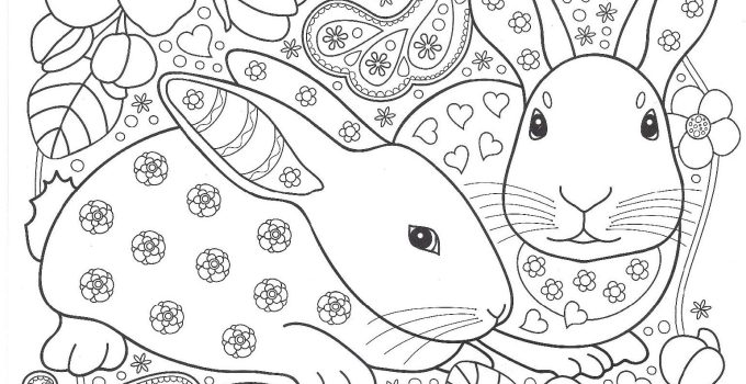 Coloring For 3 Year Olds Rabbit