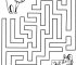 Easy Maze Printable Cat