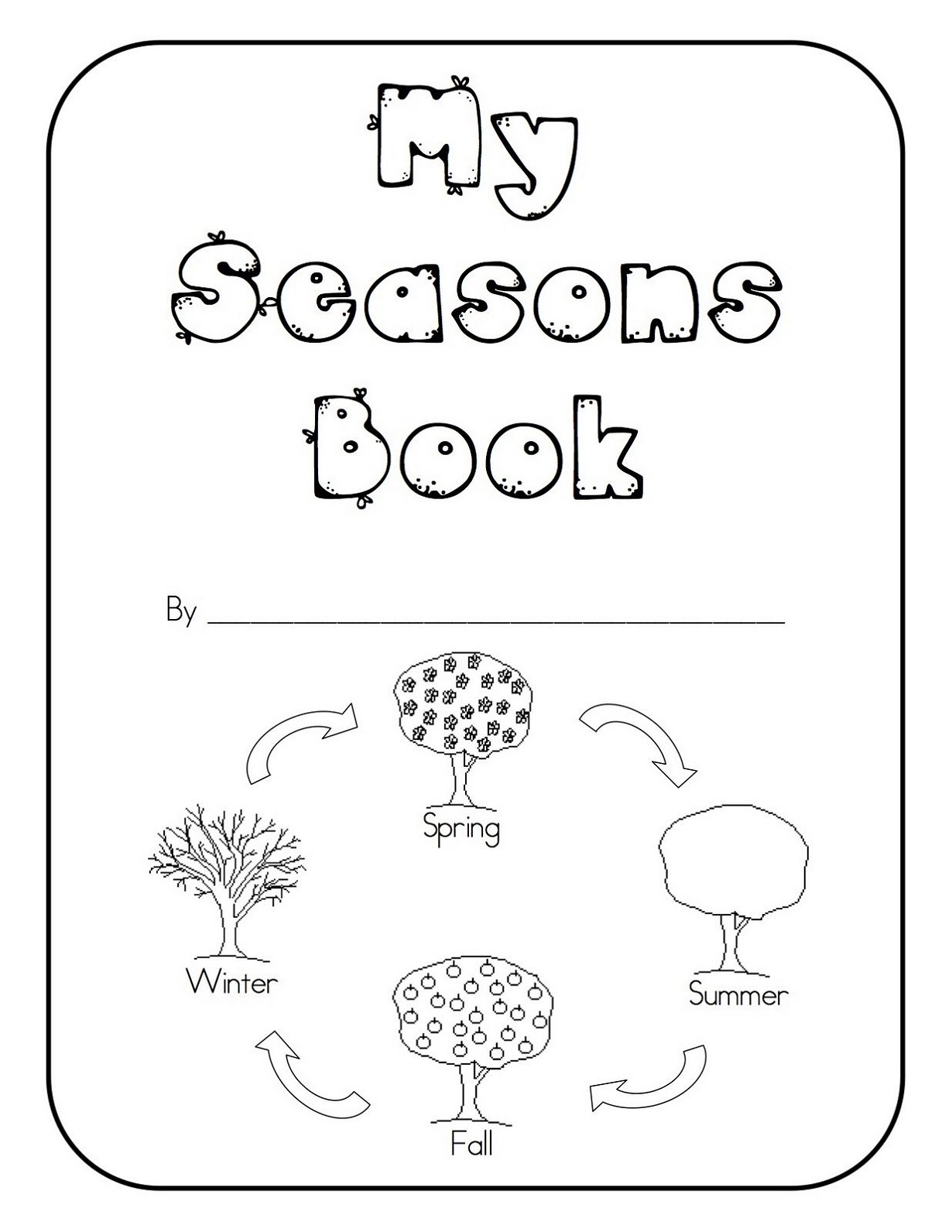 Kindergarten Science Worksheets Seasons Book