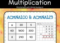 Math Multiplication Worksheets Area Model