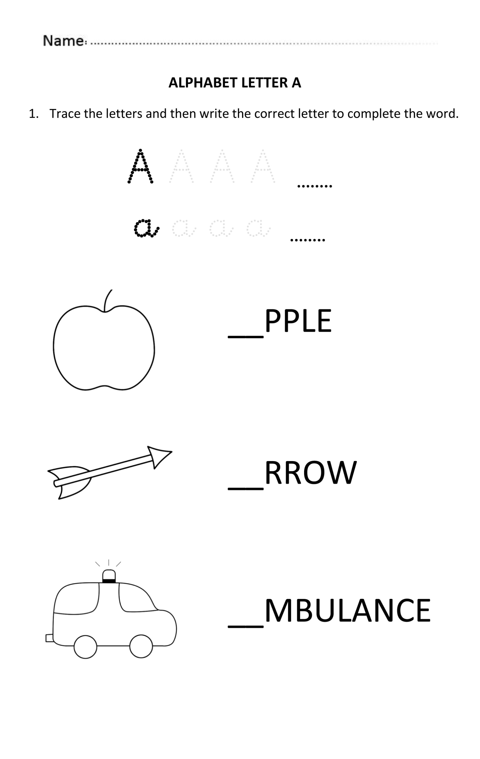 Worksheets For 3 Year Olds Handwriting