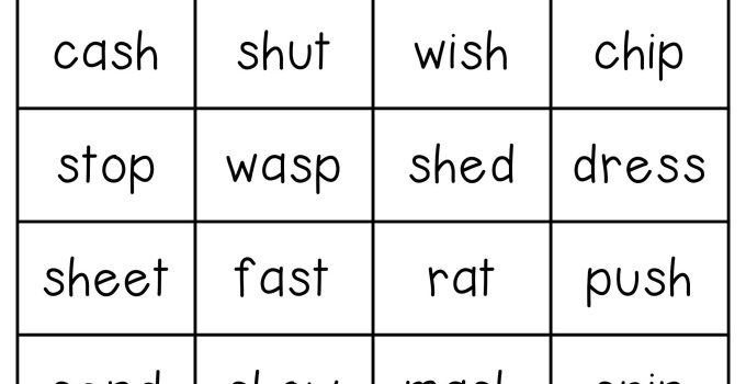 Digraph Worksheets Sh