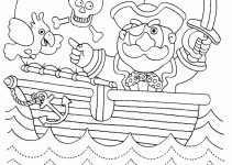 Educational Coloring Pages For Kindergarten Pirate