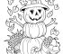 Fall Coloring Pages Printable Pumpkin