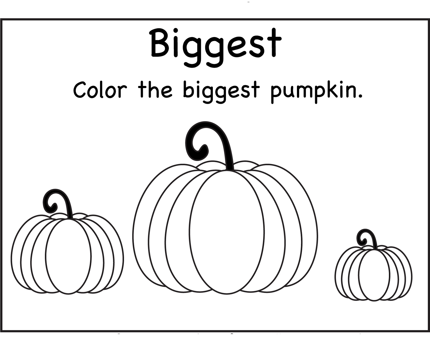 Halloween Worksheets For Preschool Biggest