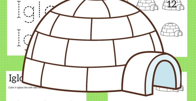 Letter I Worksheets Igloo Hop