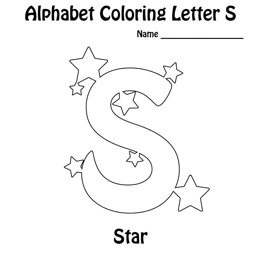 Letter S Worksheets Star
