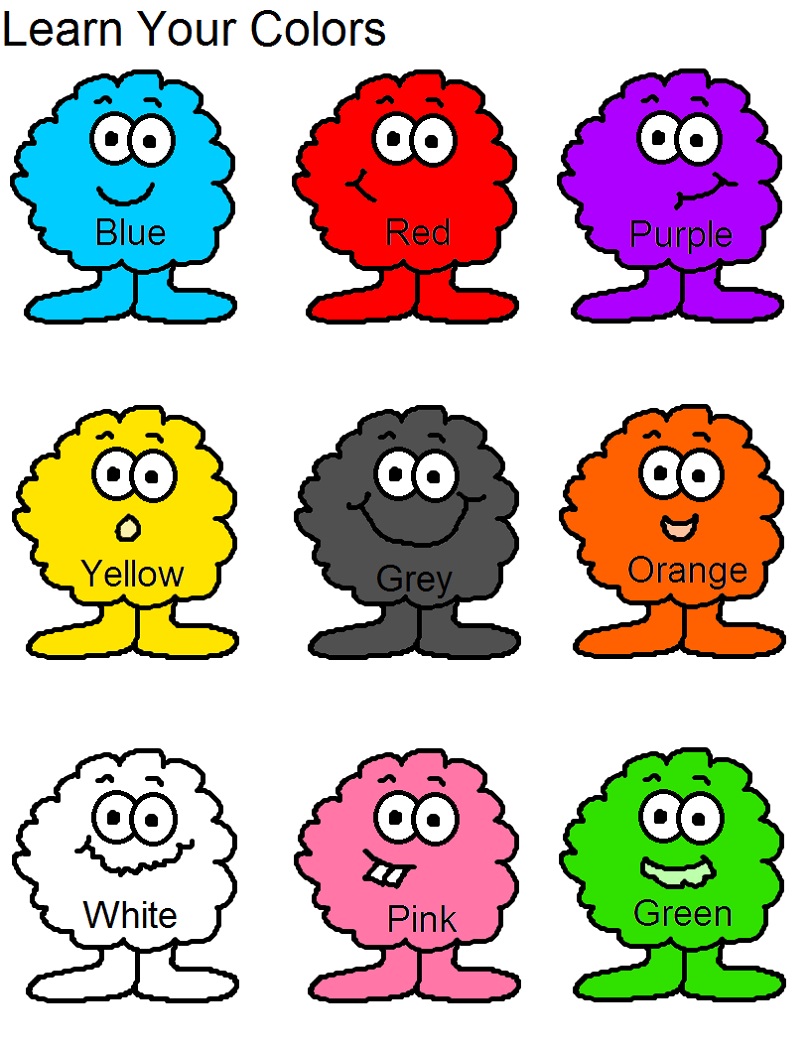 Learning Colors Worksheets Church