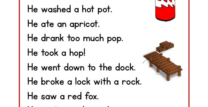 Phonics Worksheets For Kindergarten Reading