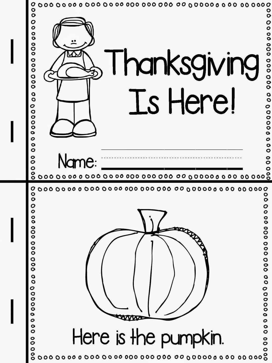 Thanksgiving Worksheets For Preschoolers Pumpkin