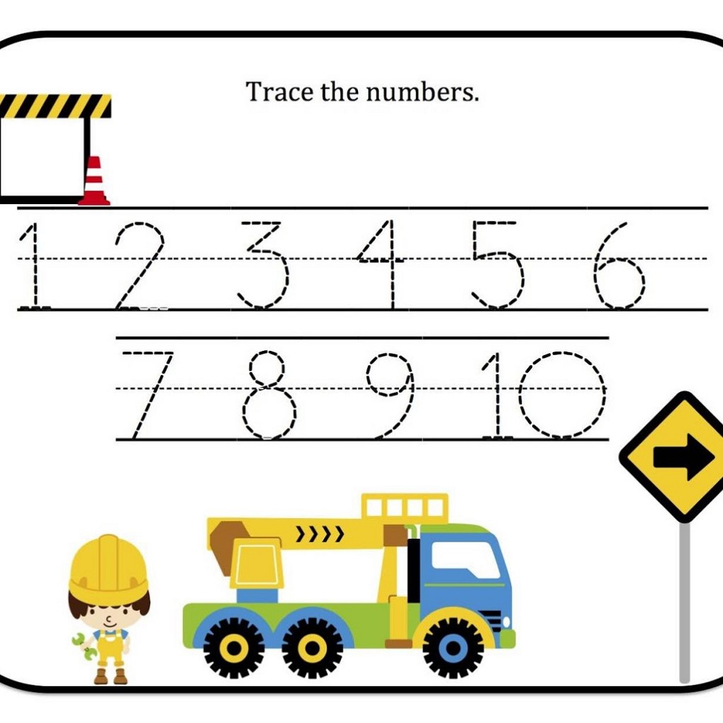 Worksheets For 4 Year Olds Trace