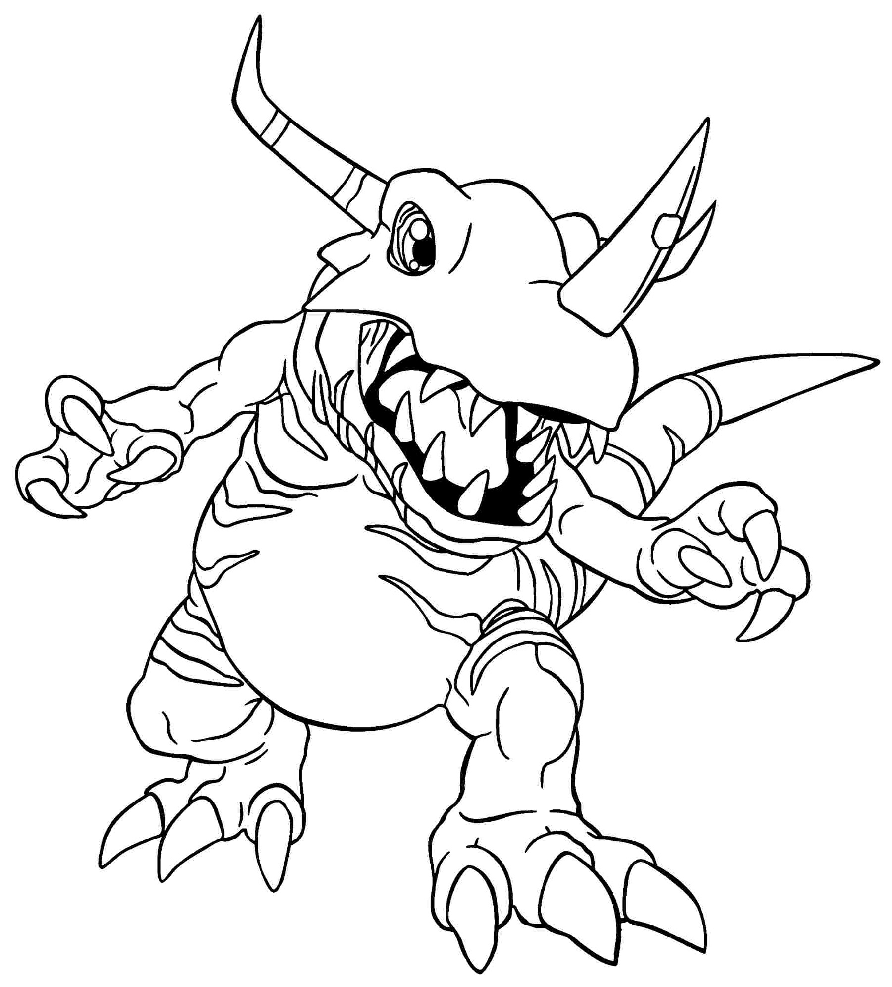 Drawing Sheets Printable Digimon