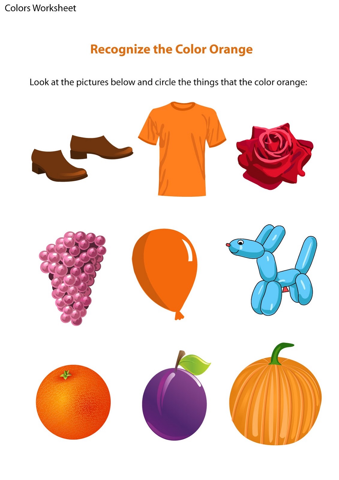 Colors Worksheet Esl Pages